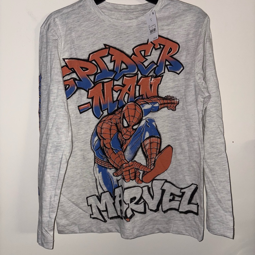NWT Marvel boys size M spider-man tee